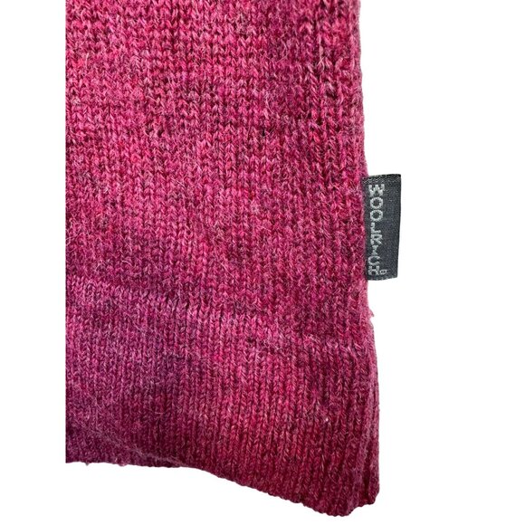 Woolrich Womens Wool 1/4 Zip Sweater Size L Mulberry - Picture 4 of 12